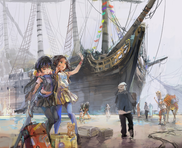 Pixiv Port - Anime art, Pixiv fantasia, Anime, Art, Anime original