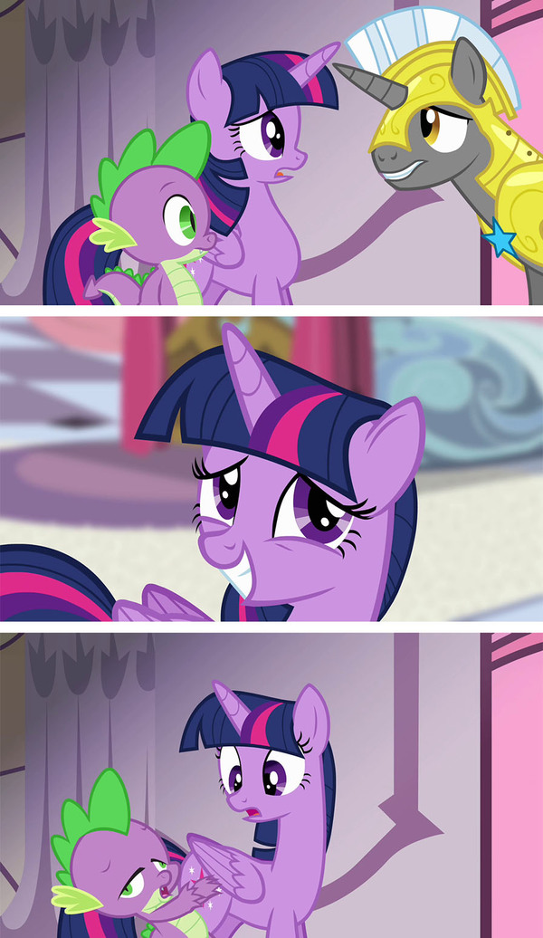 Come up with a text for the picture 17 - Twilight sparkle, My little pony, , , Spike