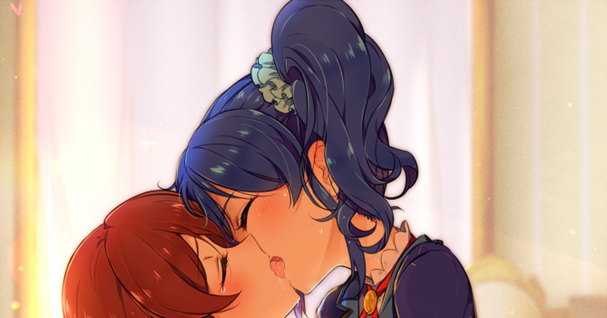 Ran Shibuki and Aoi Kiriya <3 - NSFW, Аниме, Anime Art, Aikatsu!, Aoi Kiriya, Ran Shibuki, Yuri, Этти