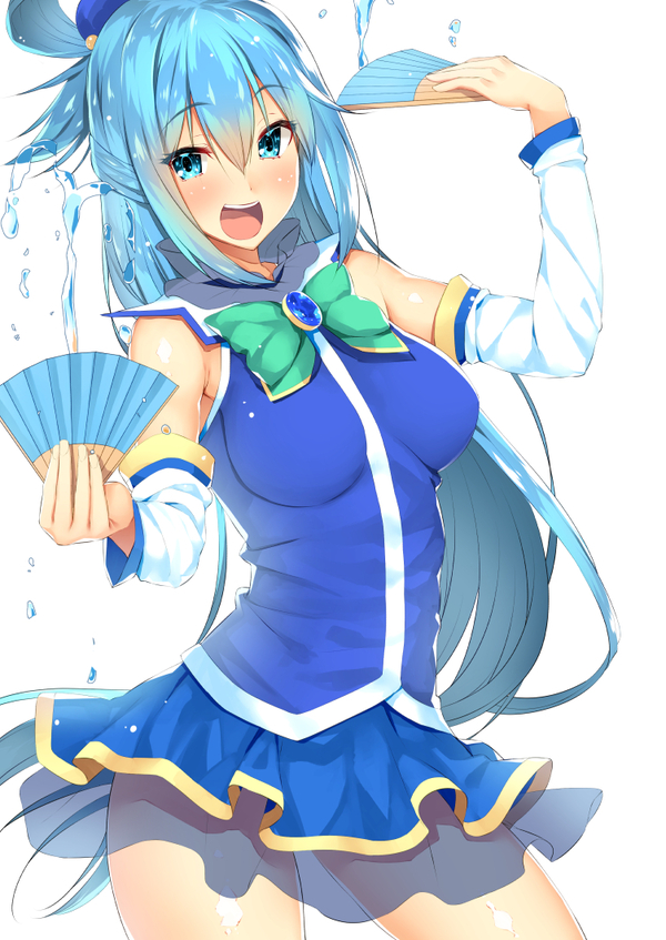 Aqua - Аниме, Anime Art, Konosuba, Aqua, Body mahattaya ginga