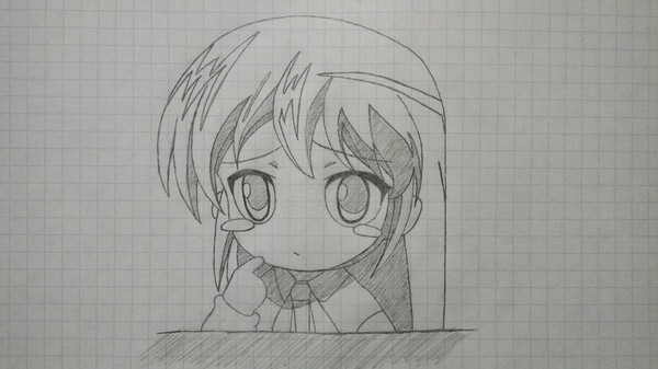 Anime - My, Anime, Pencil drawing, Drawing, Anime girls