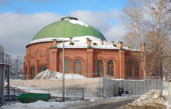 Removed temporary fences of the Circular depot of the Nikolaev railway - My, The photo, Moscow, Cultural heritage, Railway, Reconstruction, Russian Railways, Building, Longpost