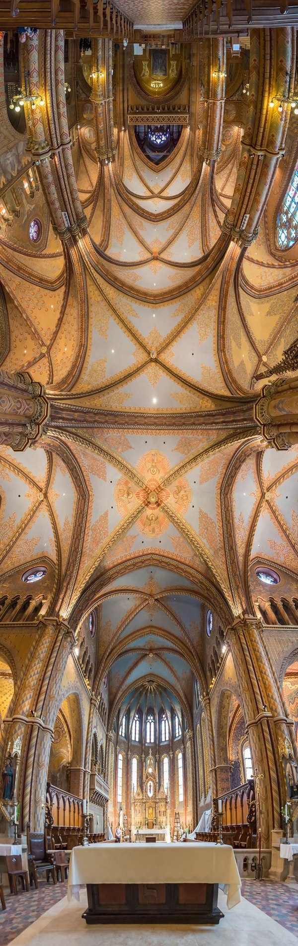 Vertical panoramas of church ceilings - Панорама, Church, The photo, Temple, , Ceiling, Longpost