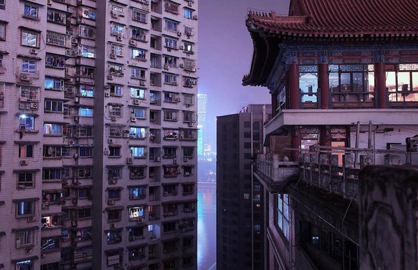 neon china - The photo, Longpost, Neon, China, Cyberpunk, Night