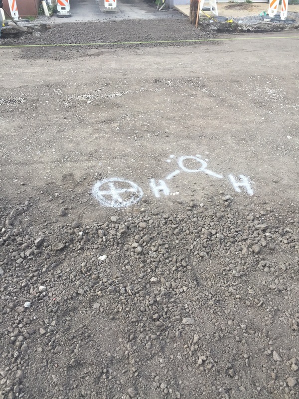 Когда просили поставить отметку для бурения колодца