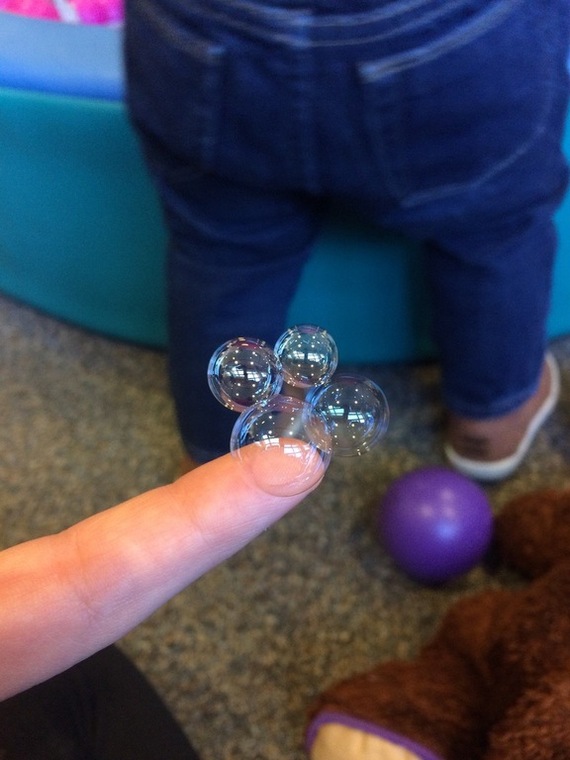 Caught four bubbles at once - Caught, Bubble, Fingers