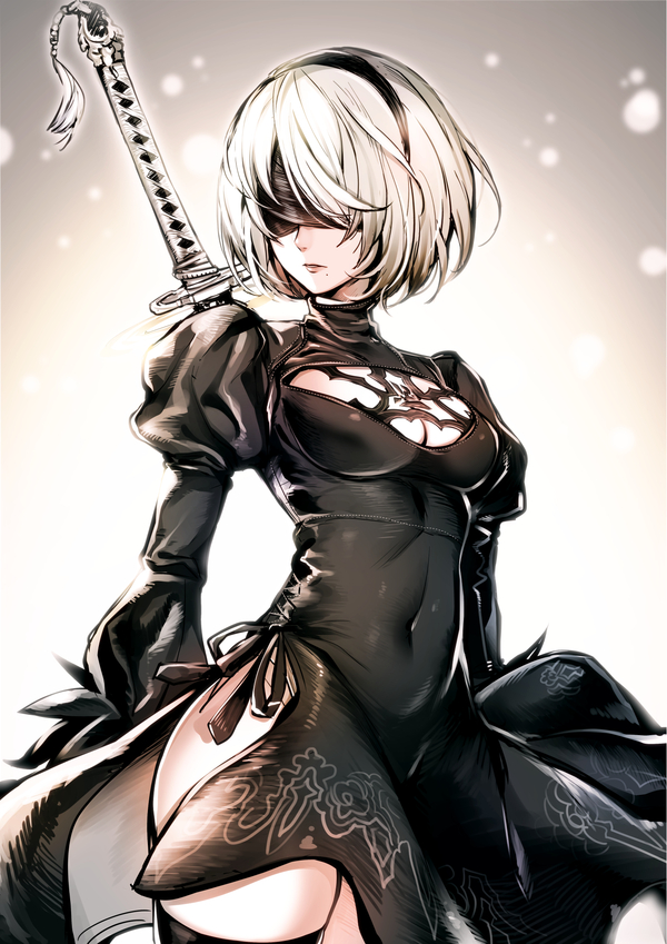 Yorha Unit No. 2 Type b - Anime Art, Игры, NIER Automata