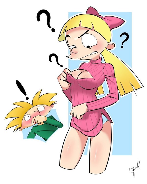 Helga has changed a lot this summer... - NSFW, My, Helga Pataki, , Longpost, Hey, Arnold