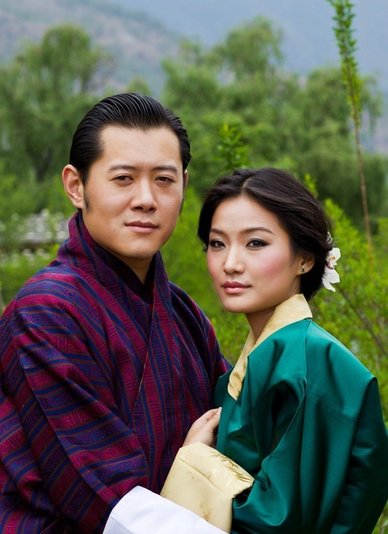 King and Queen of Bhutan - The photo, Bhutan, King, Queen