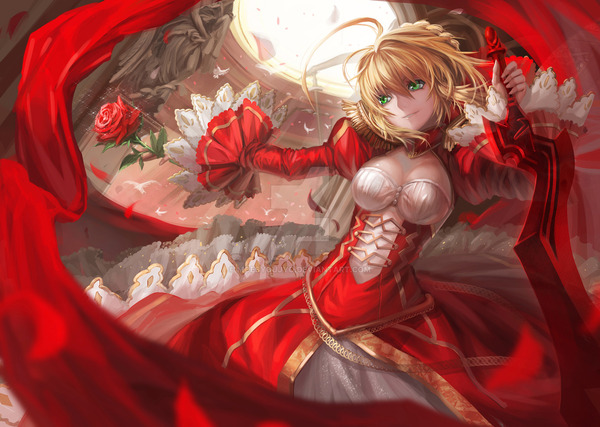 Nero - Anime, Anime art, Fate, Fate-Extra, Fate grand order, Nero claudius, Saber Extra