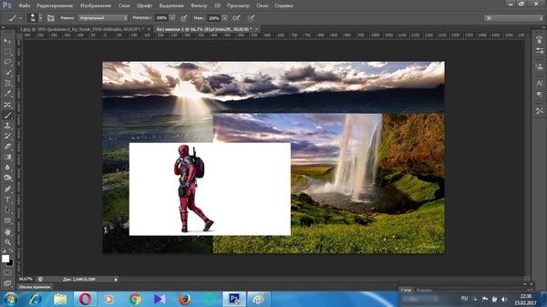 Фотошоперы, оцените. - Моё, Photoshop, Дэдпул, Графика, Работа, Коллаж
