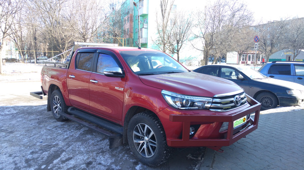 The best gift for a blonde.... - My, Toyota, Toyota hilux, Carmageddon, Taganrog, Longpost