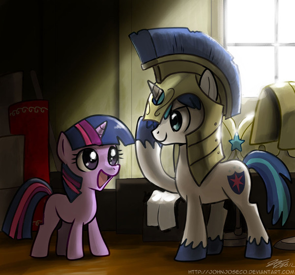 You'll Make the Best Royal Guard! My Little Pony, Ponyart, Twilight Sparkle, Shining Armor, John Joseco