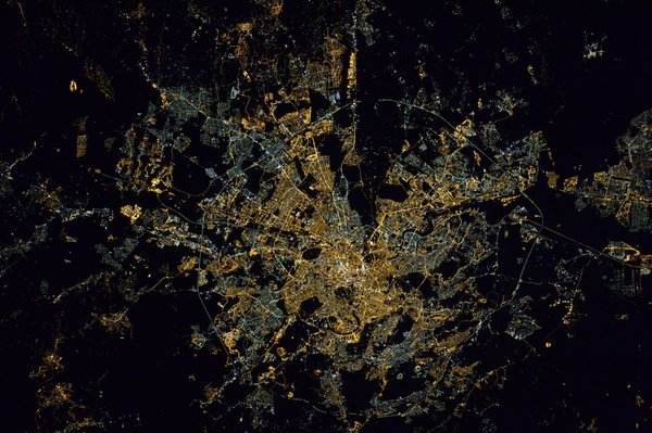 Image from the ISS - ISS, Land, The photo, Town, Space