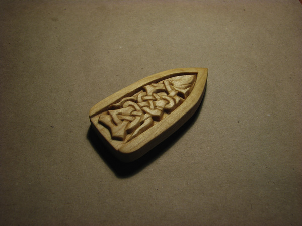 Amulet Gungnir - My, Wood carving, My, Pendant, Handmade, Scandinavian mythology, Longpost