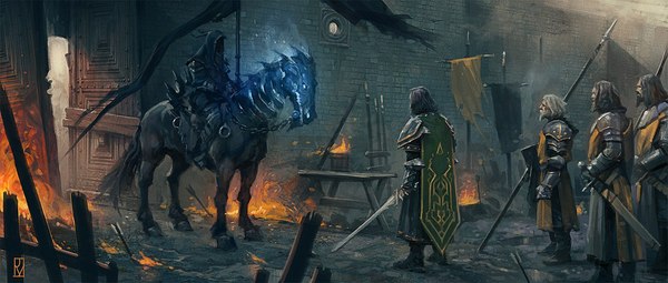 - Evening in the hut ... - Knights, Art, , Jaime Martinez