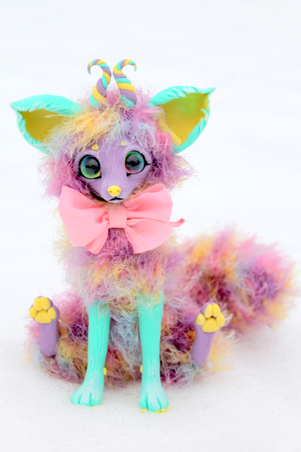 Friday mine: New colorful foxes. - My, Fox, Handmade, Unusual, Fantasy, Story, Longpost, Doll, Wind