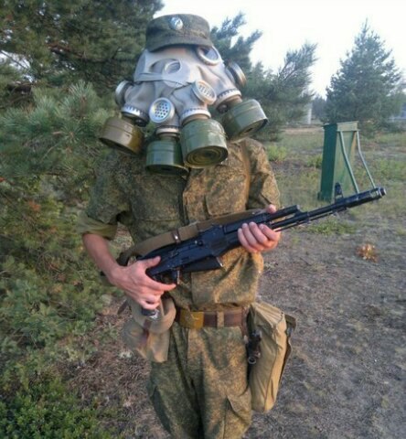 Maximum protection. - Mask, The soldiers, Ak-74, Service, , Weapon, The photo, RF Armed Forces, Protection, Military establishment