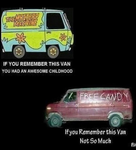 If you remember that van, then you had a good childhood. And if this one, then not very - Van, Scooby Doo, Pedobir, Childhood