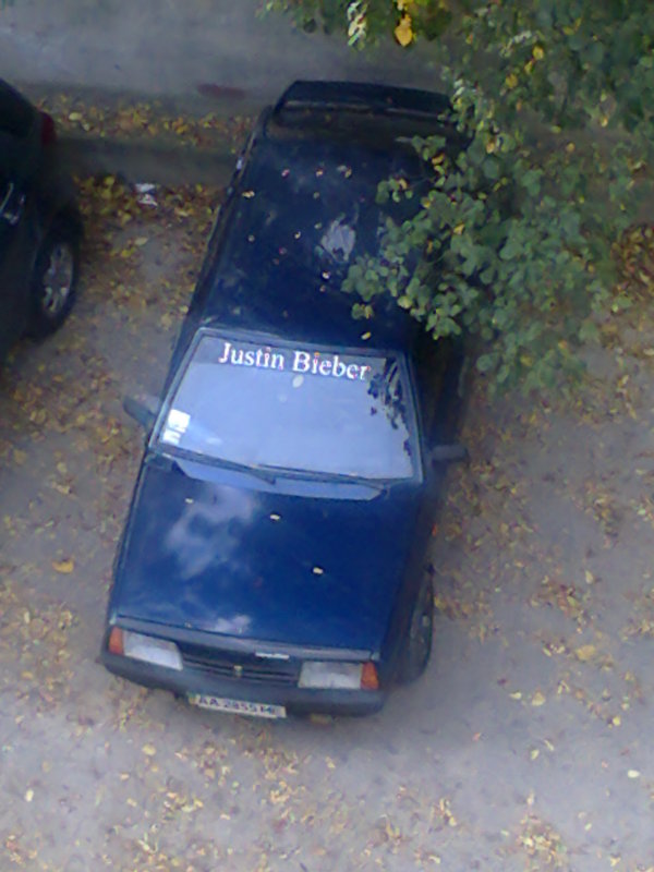 bieber mobile) - Auto humor, My, Humor, Auto, Justin Bieber