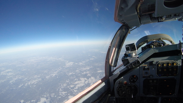 Photo from the stratosphere - Nizhny Novgorod, Aviation, MiG-29, Space, Longpost, Russia