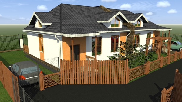 Another house. - My, Longpost, Design, Autocad, Archicad, Project, House