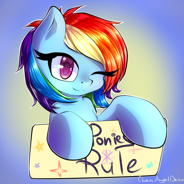 Rainbow Dash by ChaosAngelDesu My Little Pony, Rainbow Dash, Chaosangeldesu