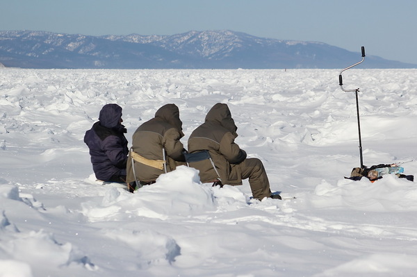 Sit well - The photo, Landscape, Fishing, Smelt, Winter