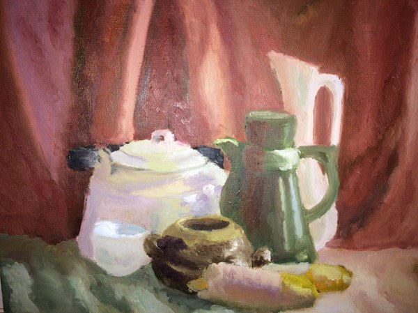 Still life - My, Still life, Oil painting