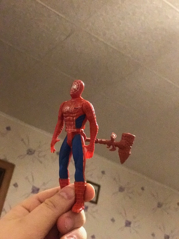 Spider-Man's new weapon. - My, Spiderman, Hammer, Longpost