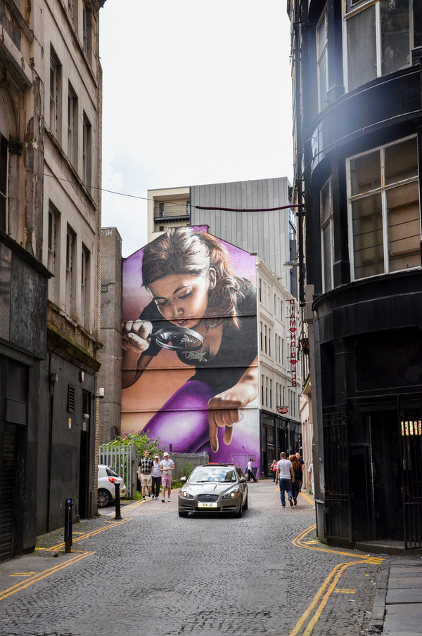 Street art in Glasgow - My, Glasgow, Scotland, Great Britain, The photo, Street art, Longpost