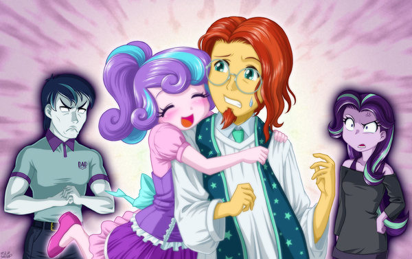 When I grow up, I will marry you! - My little pony, Flurry heart, Sunburst, Shining armor, Starlight Glimmer, Humanization, Uotapo