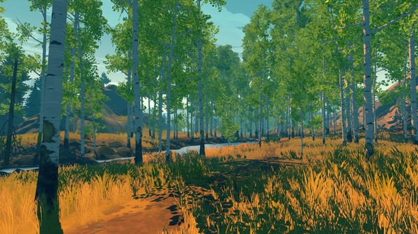 It's nice to play Firewatch sometimes. - My, Video game, Nature, Forest, Screenshot