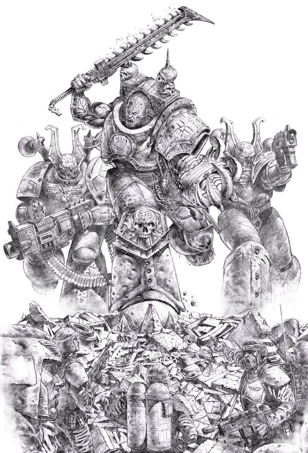 Пожиратели миров - World Eaters, Хаос, Warhammer 40k