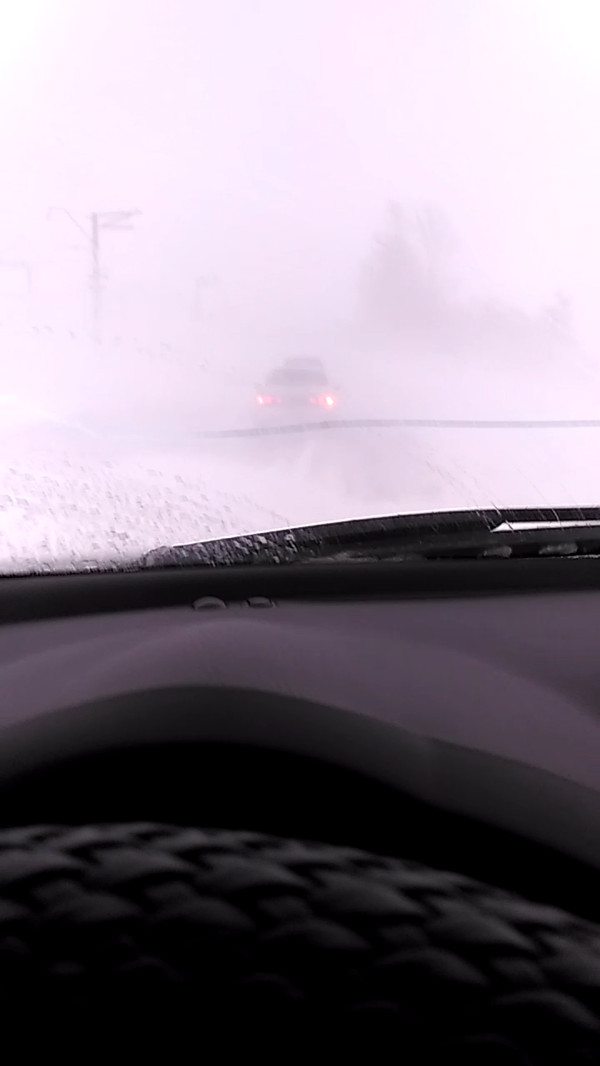 Barnaul-Novoaltaisk February blizzard. - My, Purgen, Weather, Altai, Altai Republic