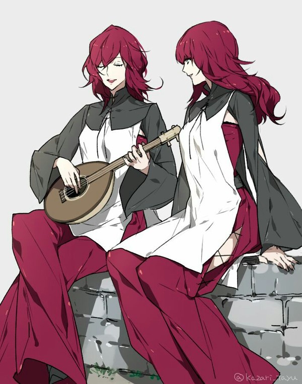 Devola and Popola - NIER, NIER Automata, Аниме, Anime Art, Близнецы, Длиннопост