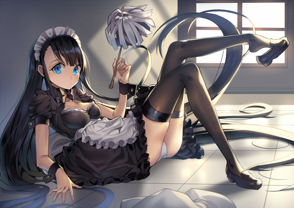 Original Anime Art. Maid / Maid / Maid - NSFW, Not anime, Art, Maid, Maid, Housemaid, Anime art, Original art