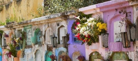 Colored Graves of Guatemala - Cemetery, Death, Guatemala, America, Longpost