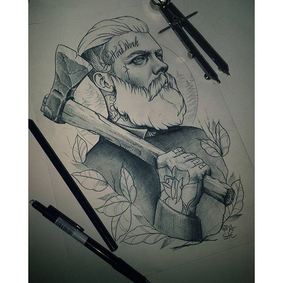 On the eve of the holiday - Tattoo, Tattoo Lovers League, Longpost, Beard, Sketch, A selection