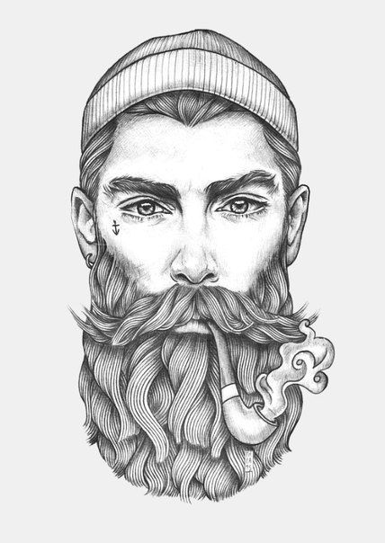 On the eve of the holiday - Tattoo, Tattoo Lovers League, Longpost, Beard, Sketch, A selection