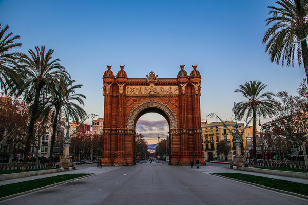 Arc de Triomf in Barcelona, ??Spain (L'Arc de Triomf) - My, Triumphal Arch, Spain, Barcelona, The photo, Town, Architecture, Canon 6d, Barcelona city