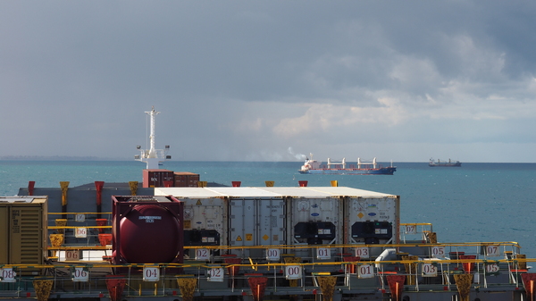 And from our window, only a little deck - My, Sea, Ships, Longpost