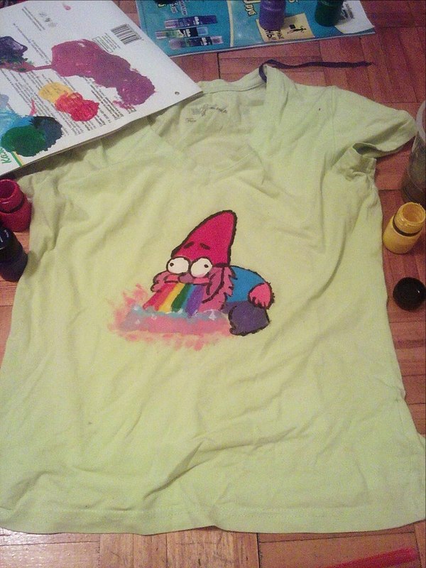 Friday Addiction - T-shirt, Friday, Gravity falls, Rainbow, My, My, Addiction, Acrylic