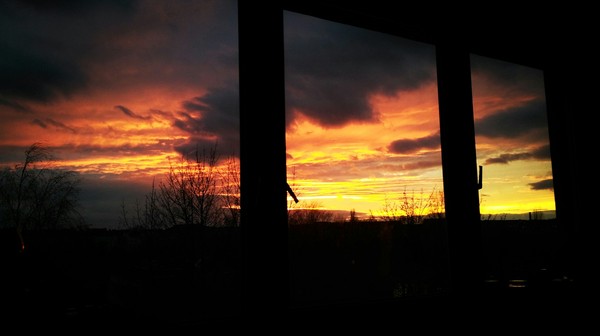 That feeling when there is hell outside the window - Sky, My, Fire, beauty