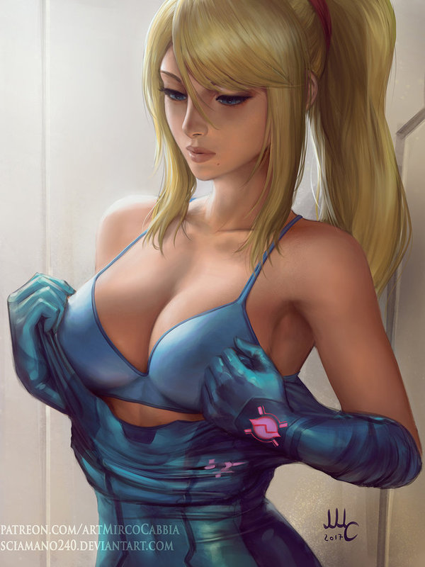 Zero Suit Samus Aran - Арт, Игры, Metroid, Samus Aran, Sciamano240