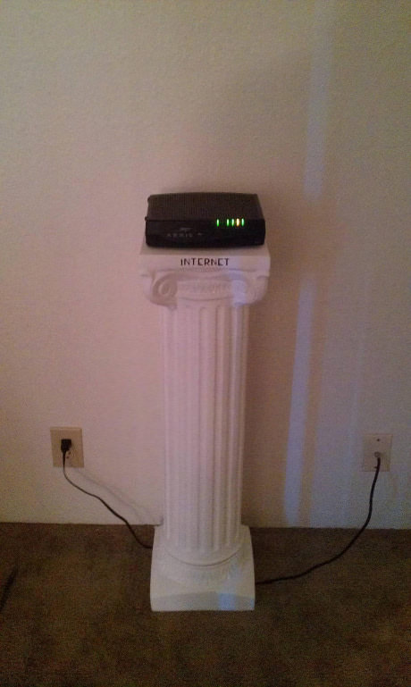 Ladies and gentlemen... The internet. - Internet, Pedestal