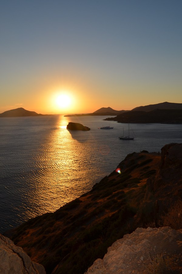 Summer Athens - My, The photo, Sunset, Sea, Greece, Longpost