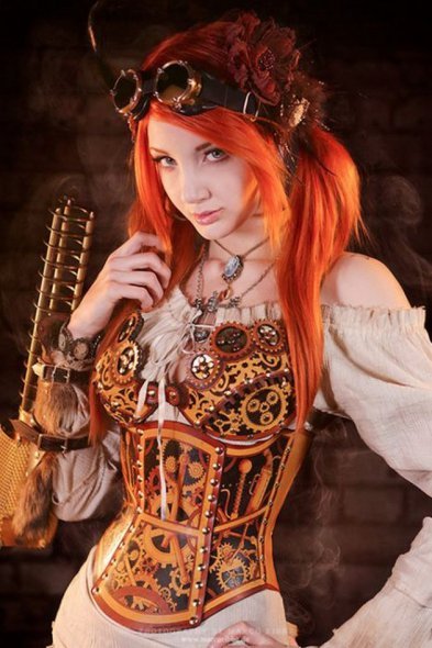 Steampunk  красотки - Девушки, Стимпанк, Косплей, Красавица, Длиннопост