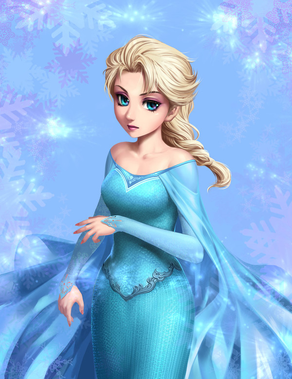 Elsa - Art, Images, Drawing, Cold heart, Elsa