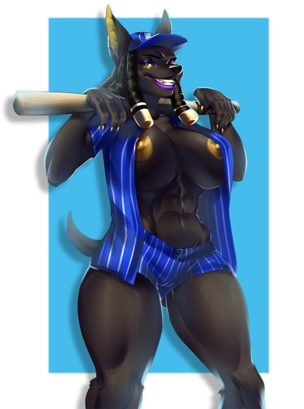 Sport - NSFW, Qrichy, Furotica, Anthro, Furry, Furry canine, Art